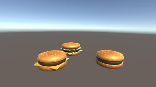 Hamburgers LowPoly preview image